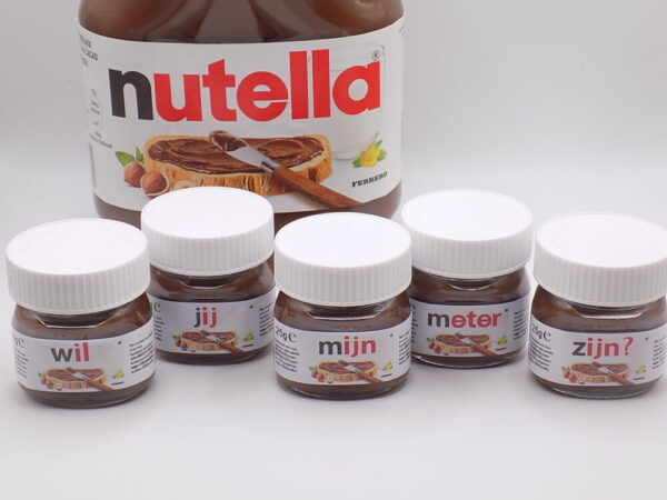 Mini Nutella® set 'Wil jij mijn meter/peter zijn?