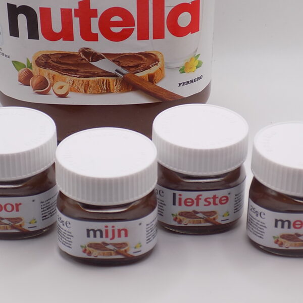 Mini Nutella® set 'Voor de liefste meter/peter'