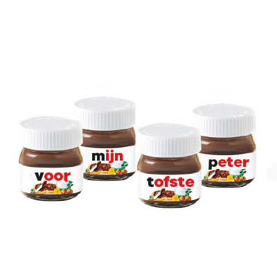 Mini Nutella® set 'Voor mijn liefste meter/peter'