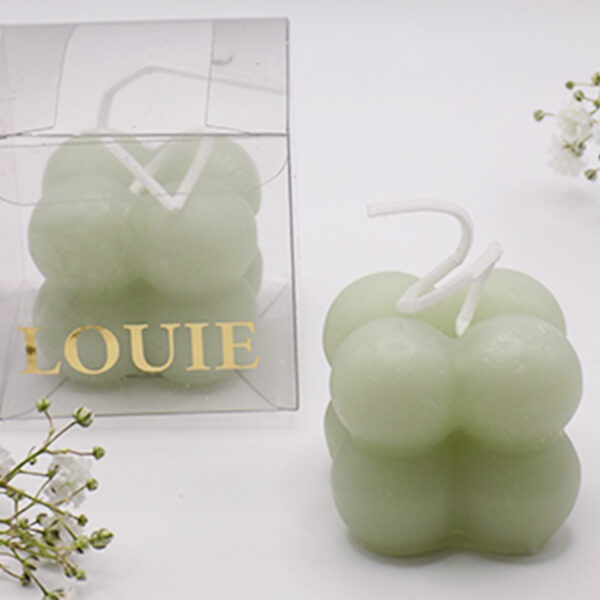 Bubble candle nature green