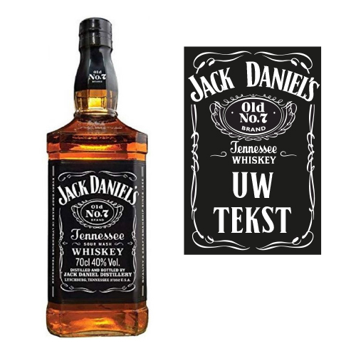 Jack Daniel's 70 cl met gepersonaliseerd etiket
