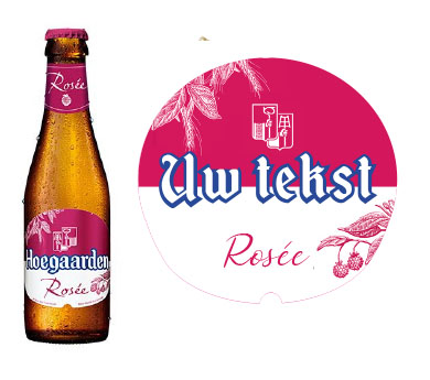 Gepersonaliseerd bieretiket Hoegaarden Rosé 33 cl