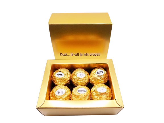 Geschenkdoos Ferrero Rocher 'Wil jij mijn meter/peter zijn?'