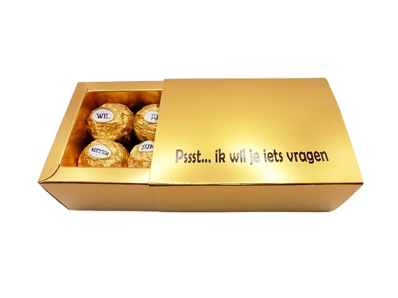 Geschenkdoos Ferrero Rocher 'Wil jij mijn meter/peter zijn?'