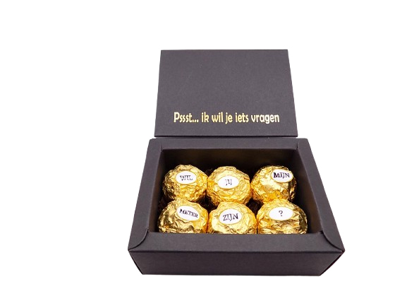 Geschenkdoos Ferrero Rocher 'Wil jij mijn meter/peter zijn?'
