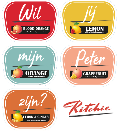 Wil jij mijn peter zijn? - Set 5 gepersonaliseerde Ritchie etiketten